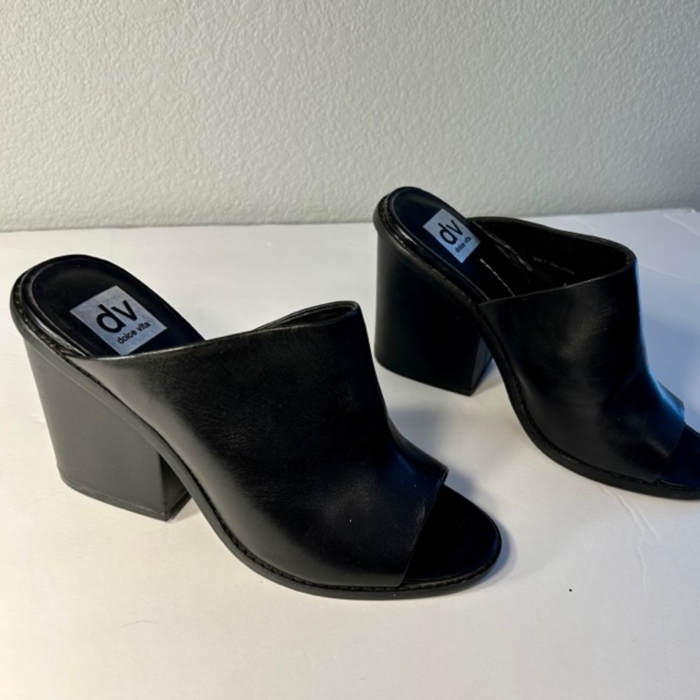 Dolce Vita Black Mules